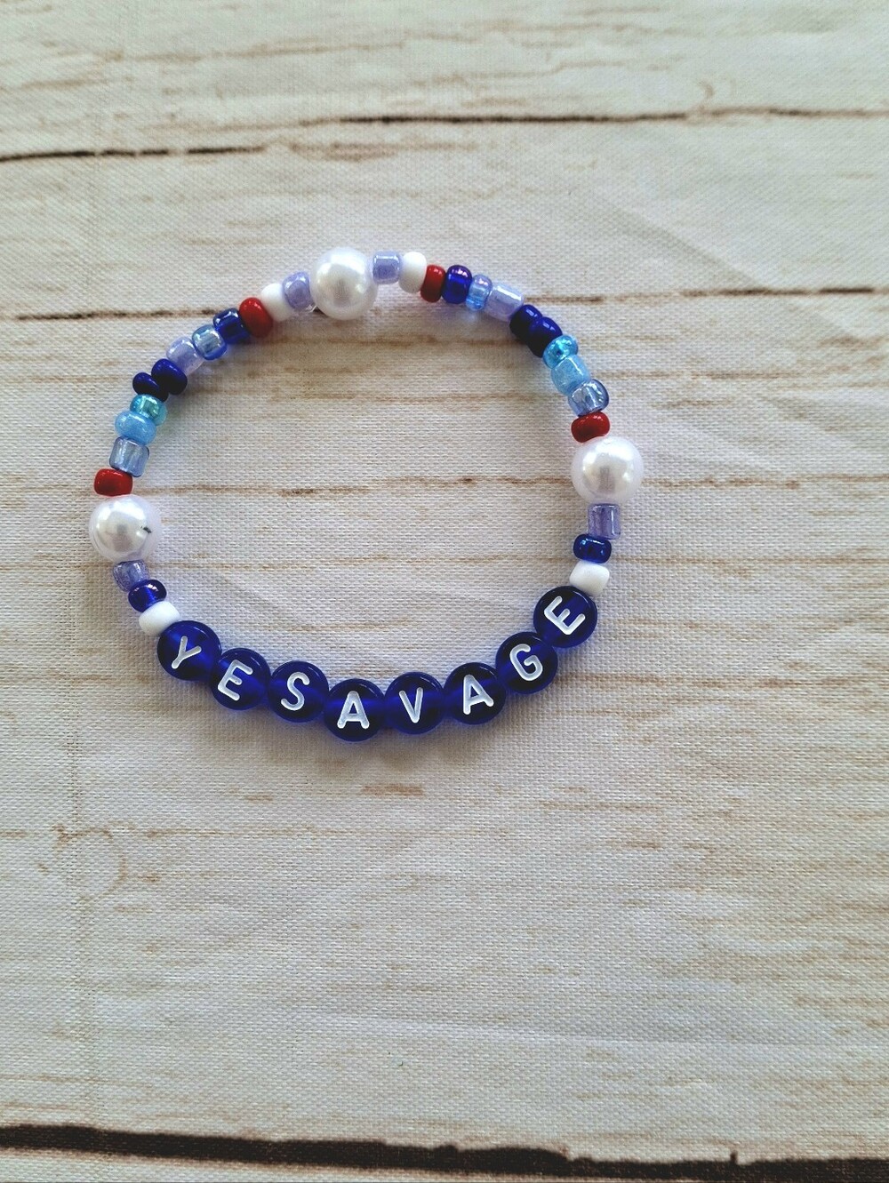 Baseball Fan Beaded Friendship Bracelet New Handmade Accessory